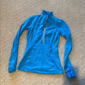 Lululemon Blue Half Zip Tech Pullover